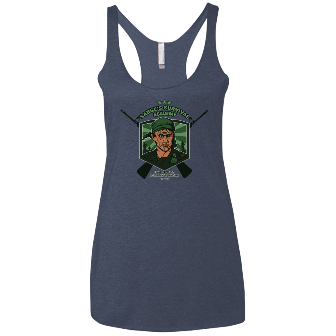 T-Shirts Vintage Navy / X-Small Sarges Survival Women's Triblend Racerback Tank