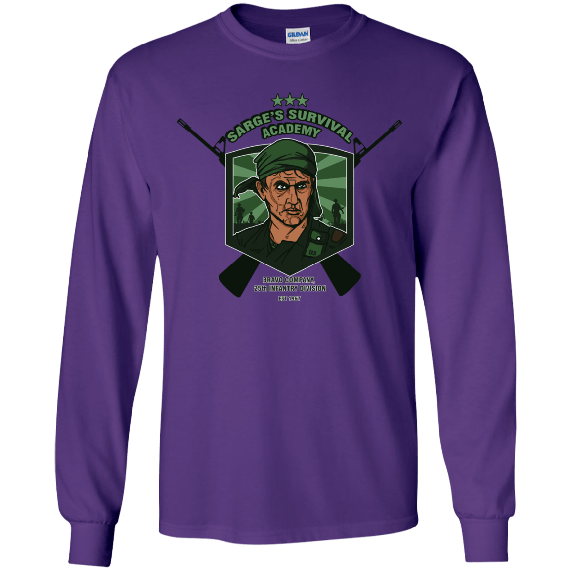 T-Shirts Purple / YS Sarges Survival Youth Long Sleeve T-Shirt