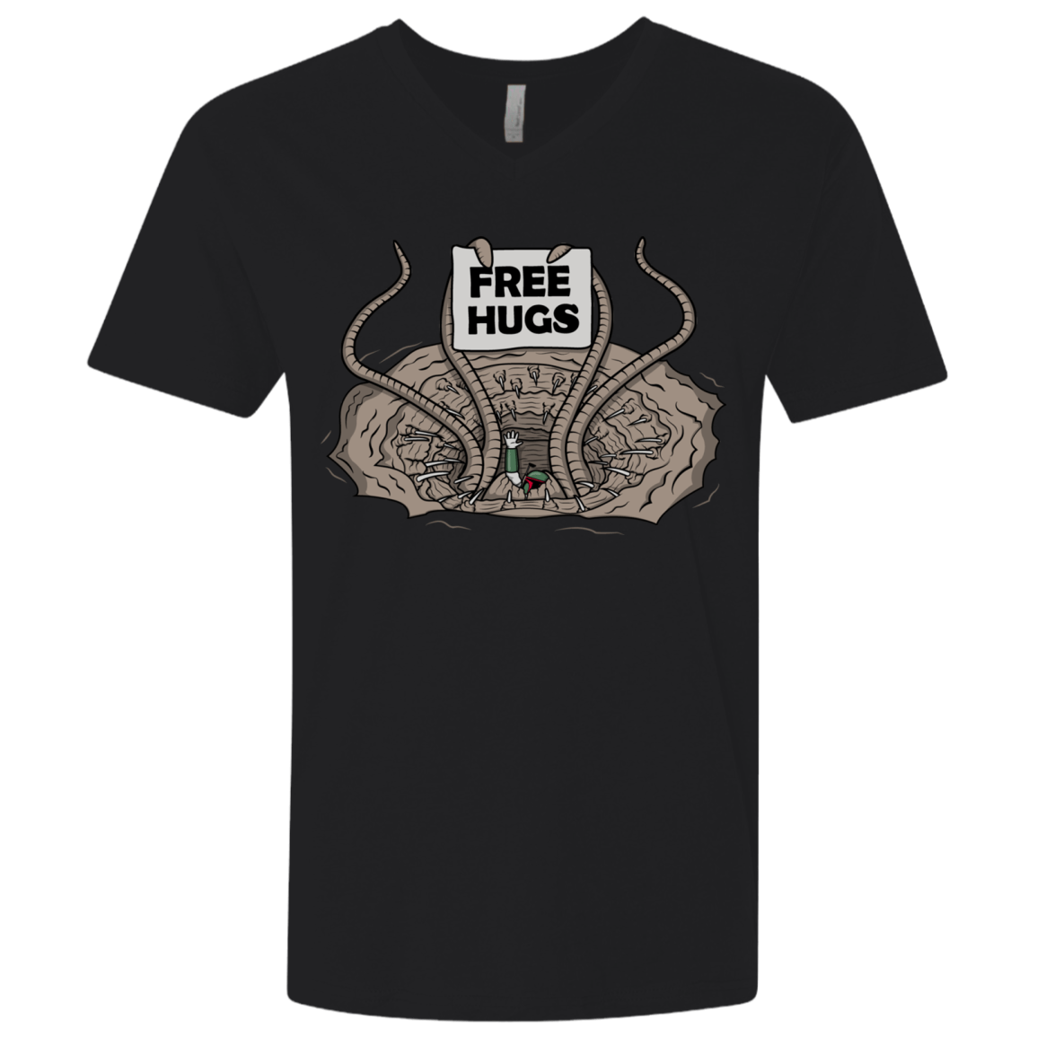 T-Shirts Black / X-Small Sarlacc Free Hugs Men's Premium V-Neck