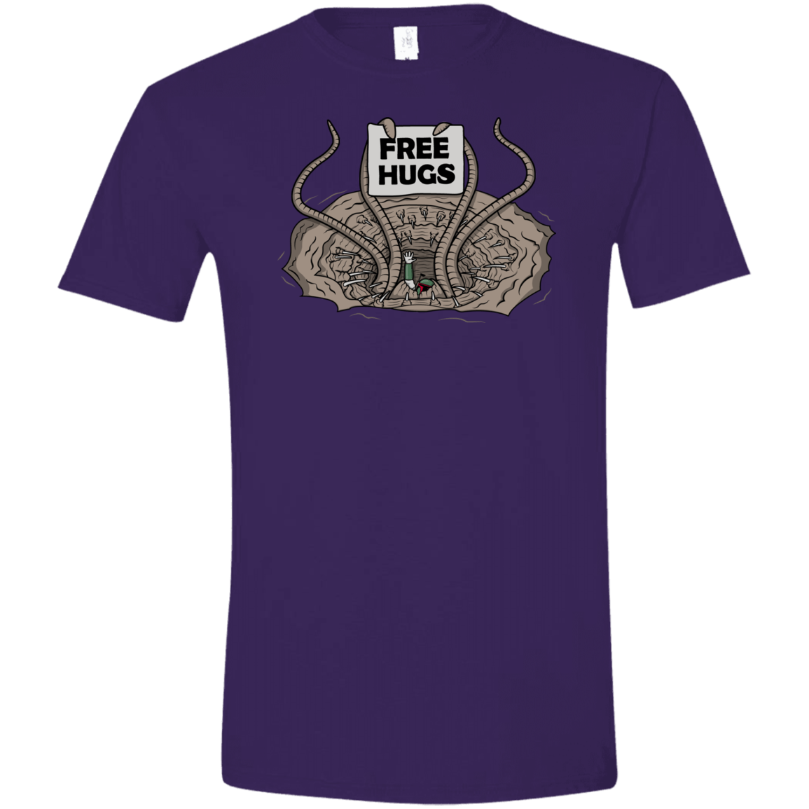 T-Shirts Purple / S Sarlacc Free Hugs Men's Semi-Fitted Softstyle