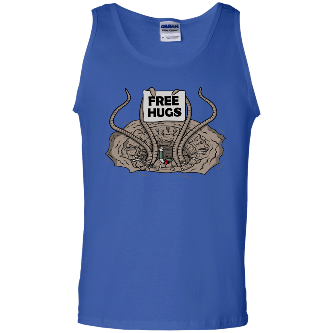 T-Shirts Royal / S Sarlacc Free Hugs Men's Tank Top
