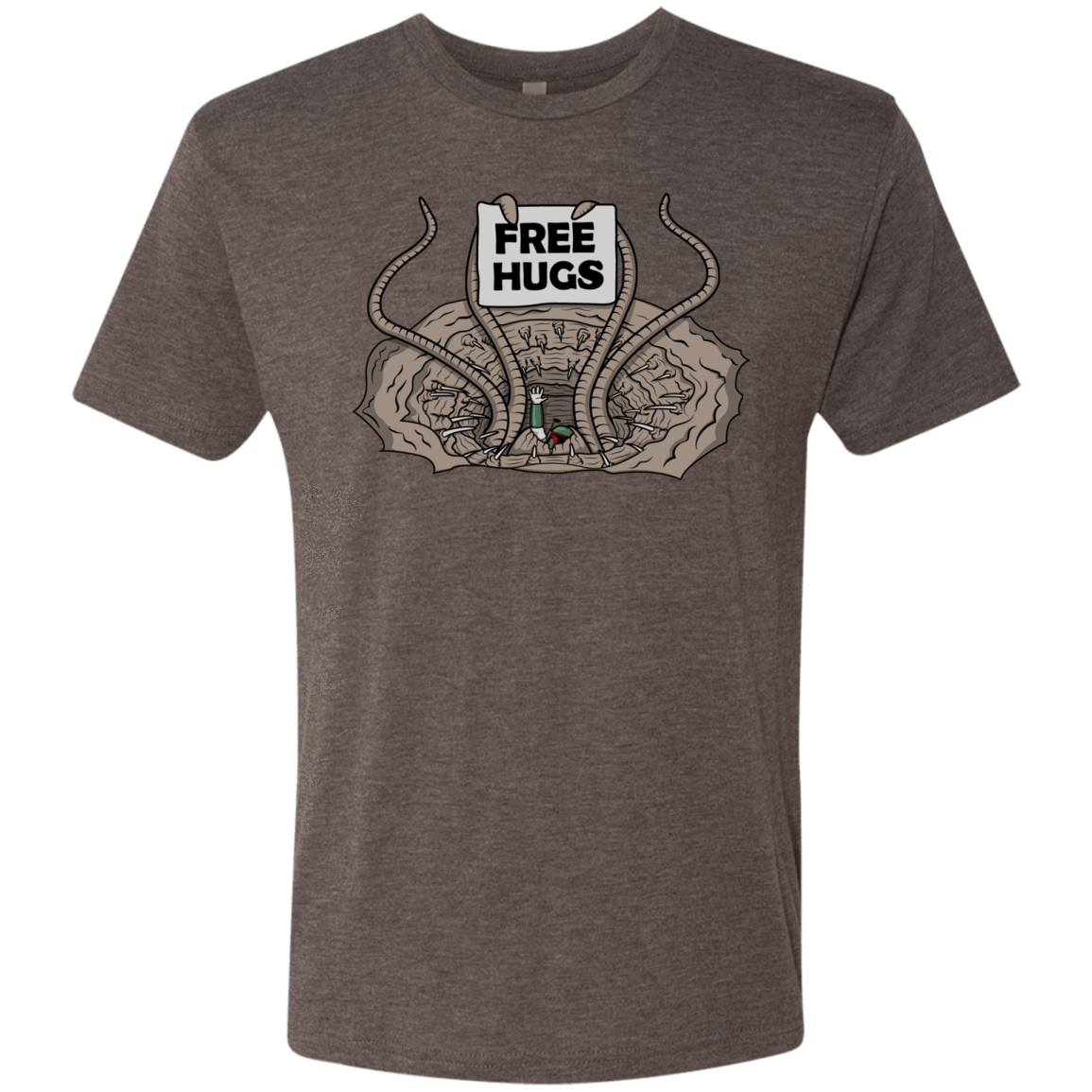 T-Shirts Macchiato / S Sarlacc Free Hugs Men's Triblend T-Shirt