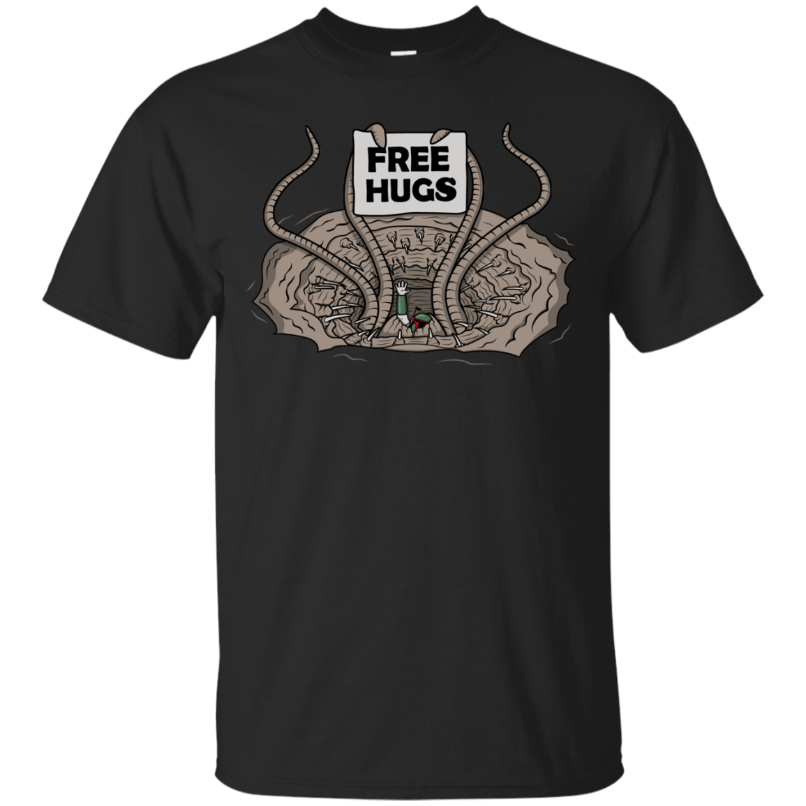 T-Shirts Black / S Sarlacc Free Hugs T-Shirt