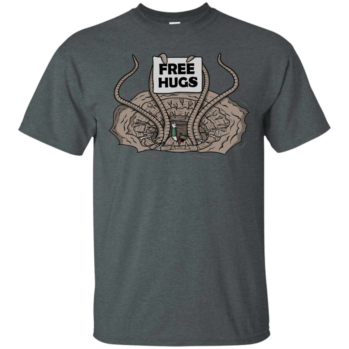 T-Shirts Dark Heather / S Sarlacc Free Hugs T-Shirt