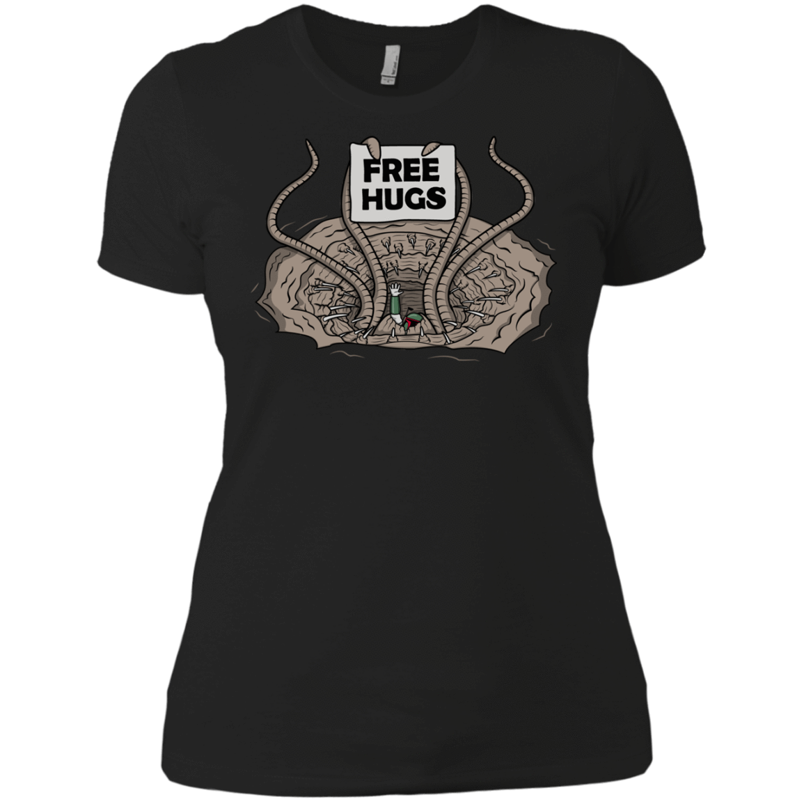 T-Shirts Black / X-Small Sarlacc Free Hugs Women's Premium T-Shirt