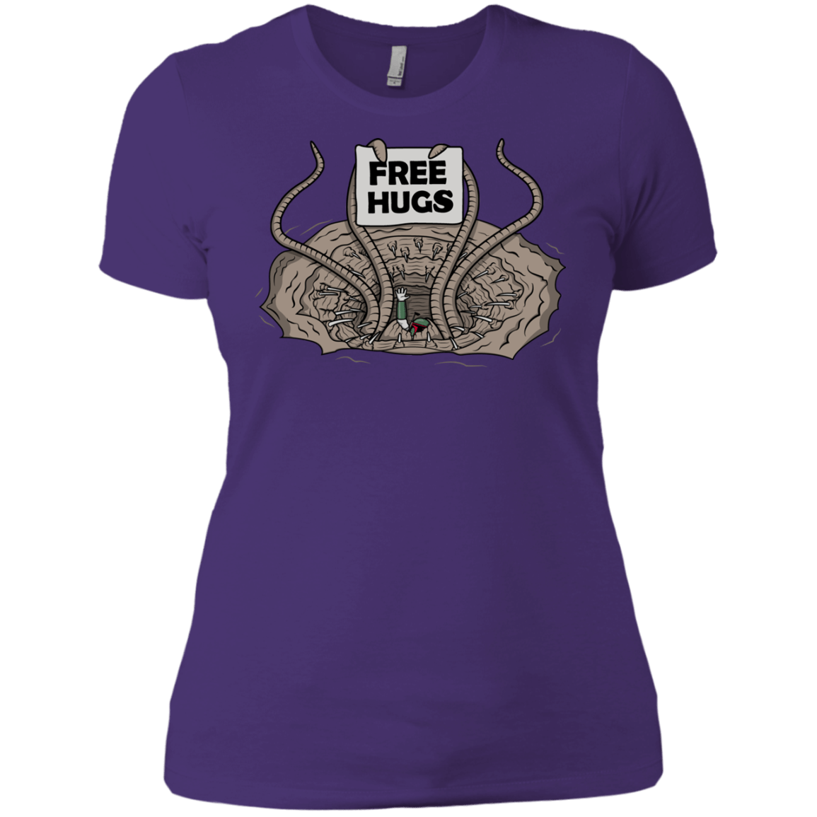 T-Shirts Purple Rush/ / X-Small Sarlacc Free Hugs Women's Premium T-Shirt