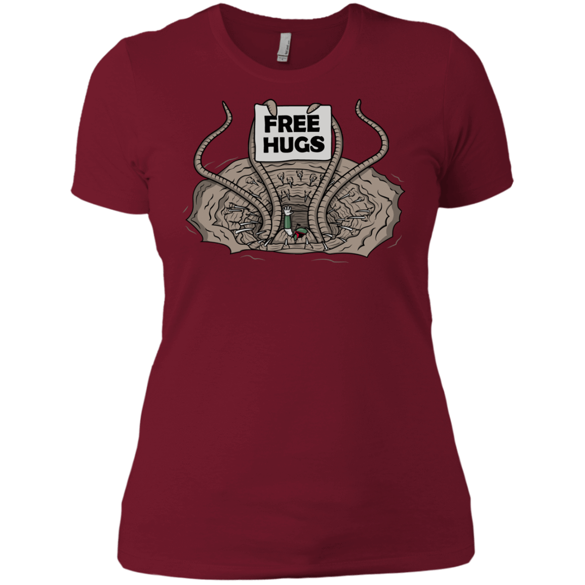 T-Shirts Scarlet / X-Small Sarlacc Free Hugs Women's Premium T-Shirt