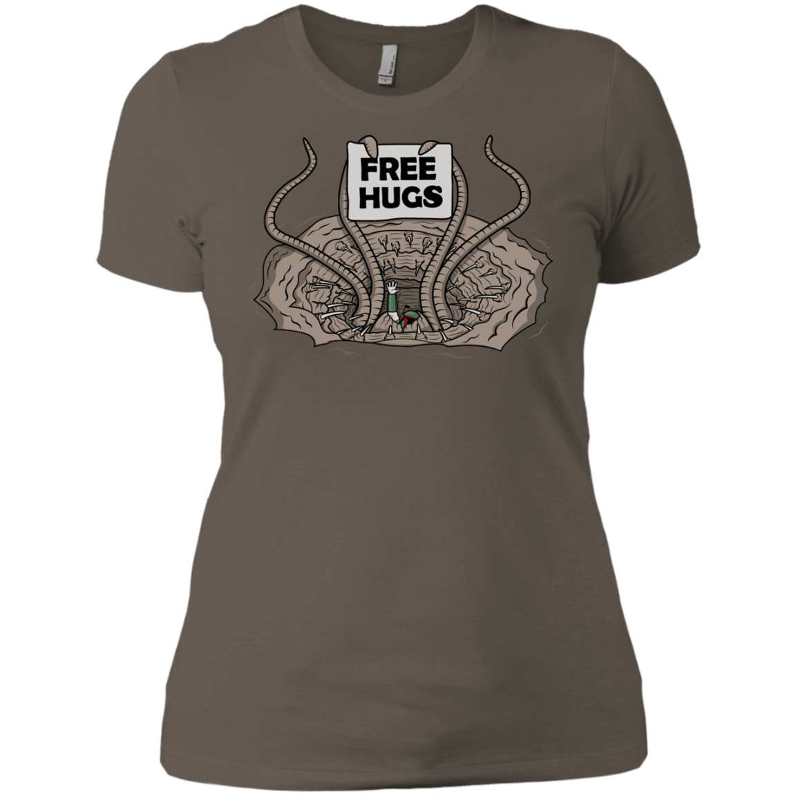 T-Shirts Warm Grey / X-Small Sarlacc Free Hugs Women's Premium T-Shirt