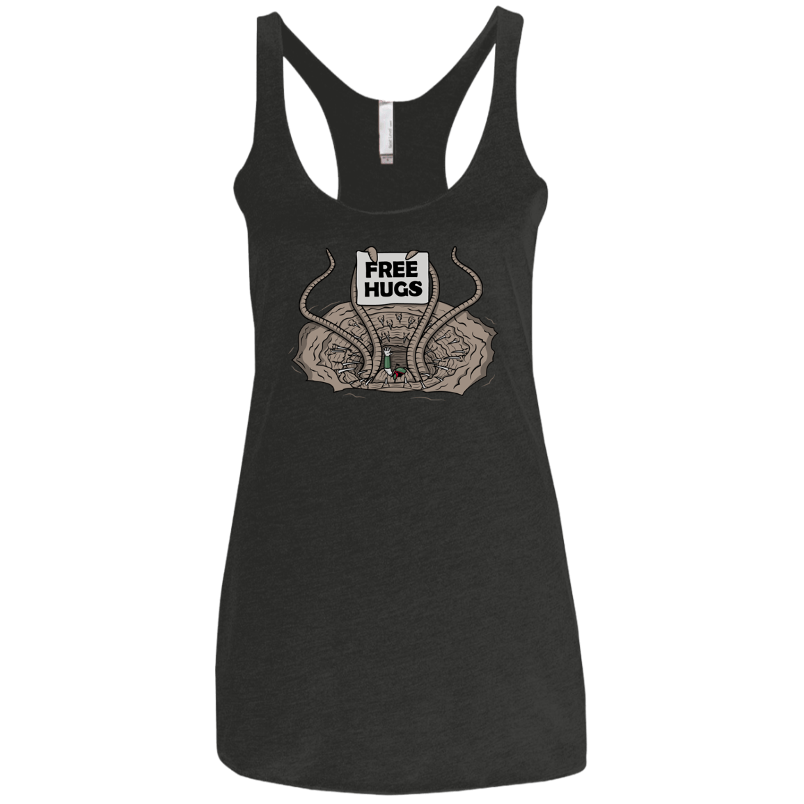 T-Shirts Vintage Black / X-Small Sarlacc Free Hugs Women's Triblend Racerback Tank