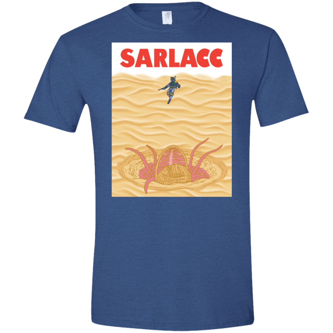 T-Shirts Heather Royal / X-Small Sarlacc Men's Semi-Fitted Softstyle