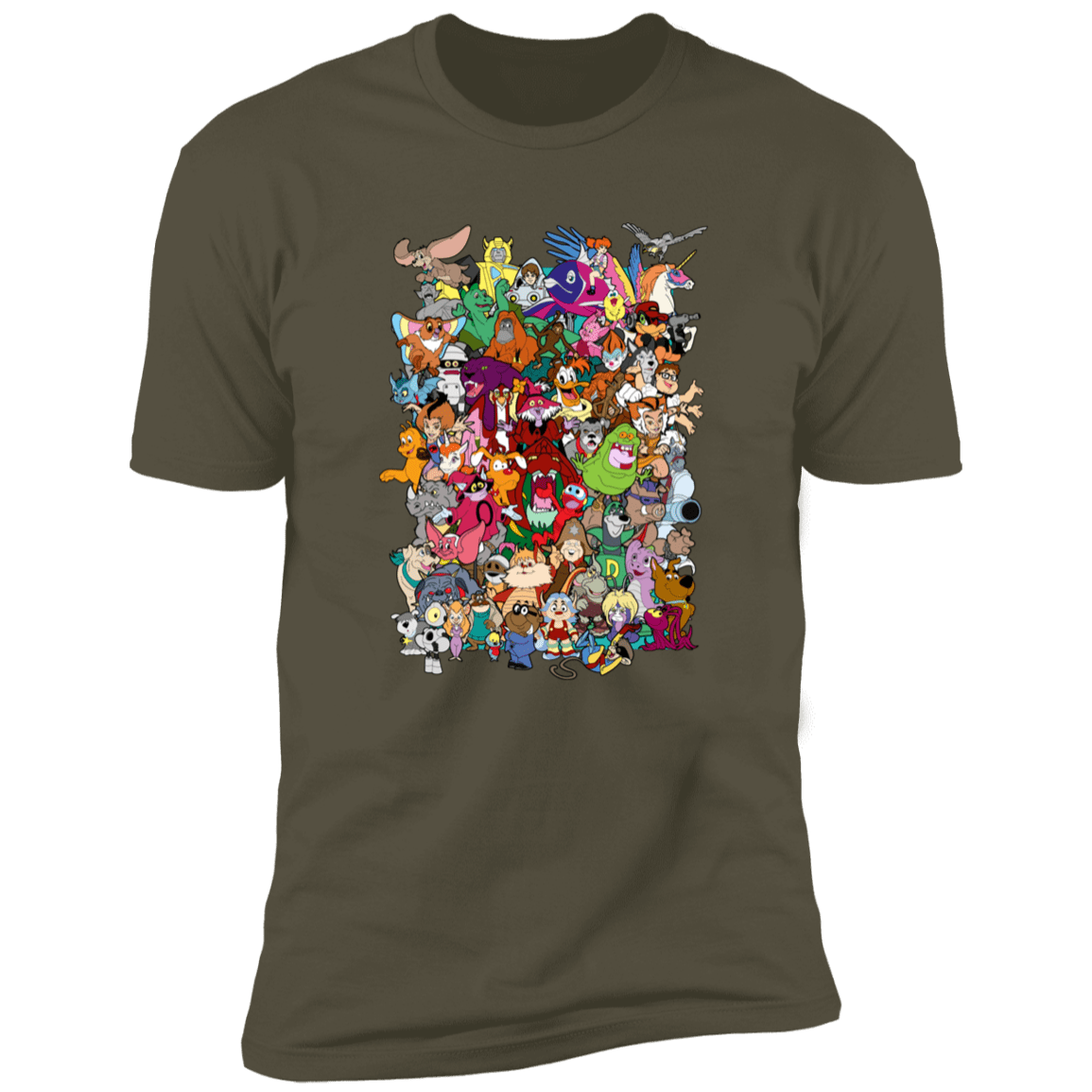 T-Shirts Military Green / S Saturday Morning Sidekicks Men's Premium T-Shirt