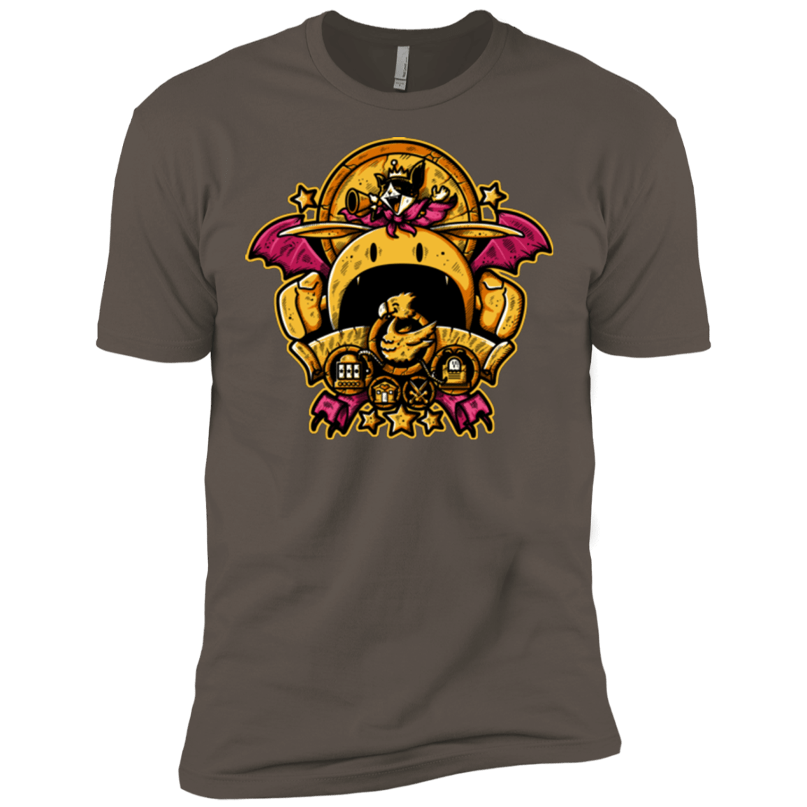 T-Shirts Warm Grey / X-Small SAUCER CREST Men's Premium T-Shirt