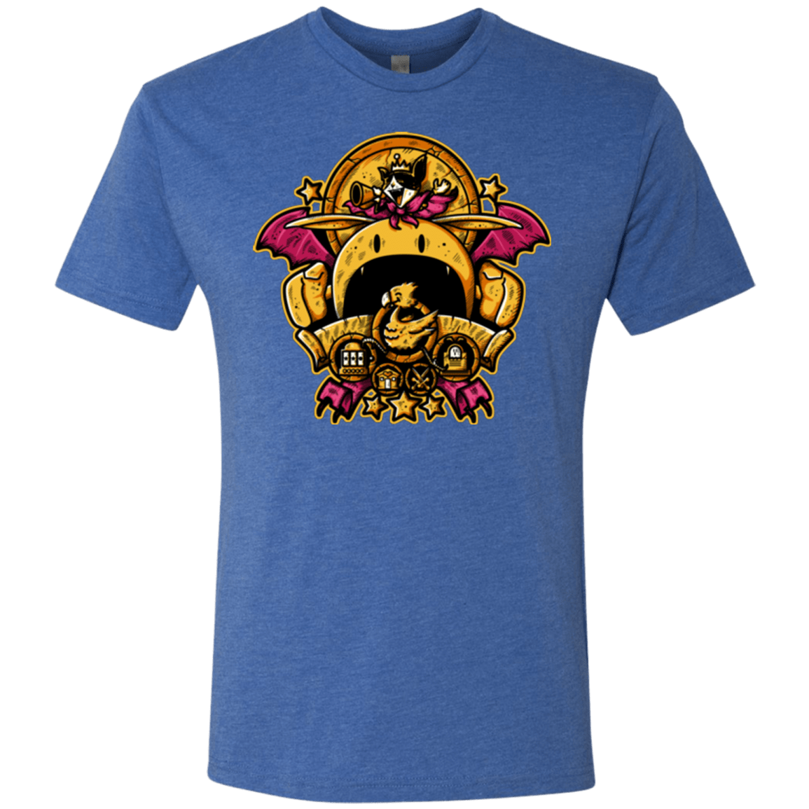 T-Shirts Vintage Royal / Small SAUCER CREST Men's Triblend T-Shirt