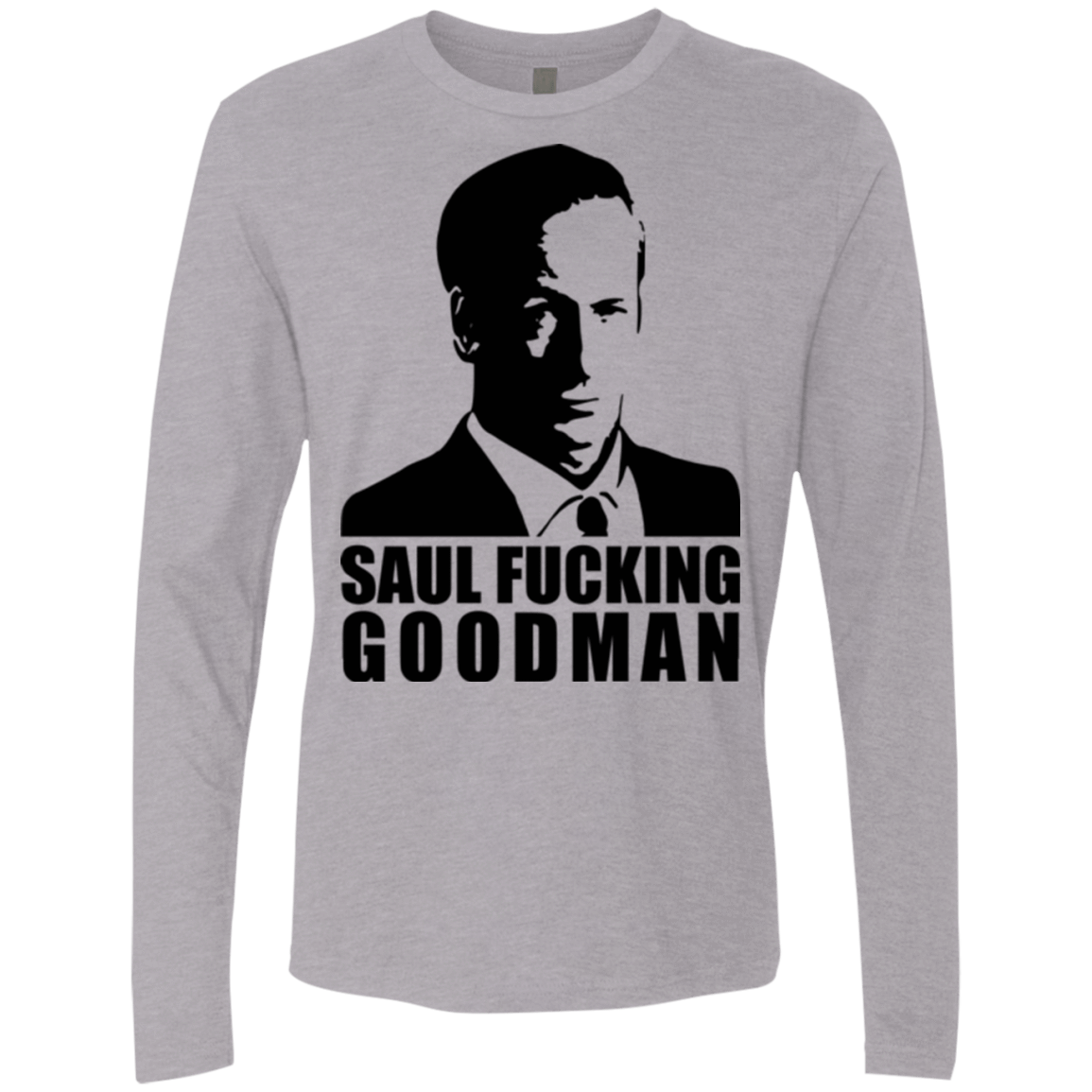 T-Shirts Heather Grey / Small Saul fucking Goodman Men's Premium Long Sleeve