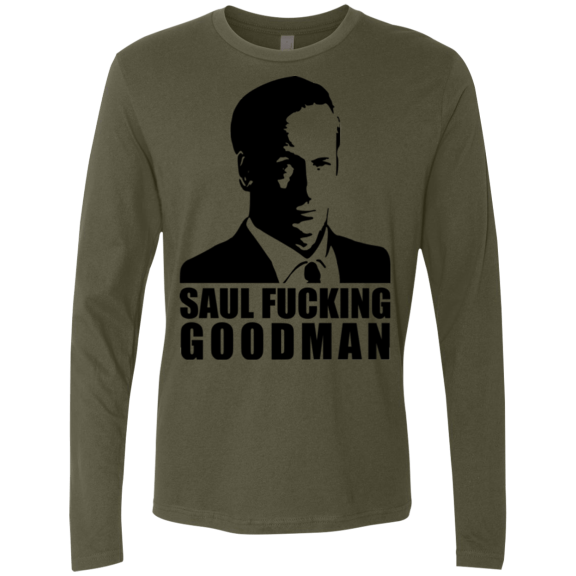 T-Shirts Military Green / Small Saul fucking Goodman Men's Premium Long Sleeve