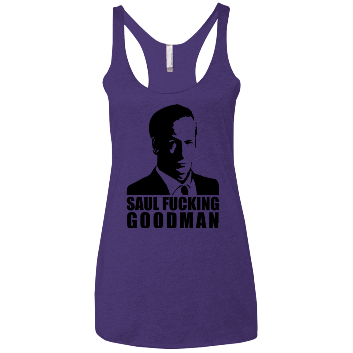 T-Shirts Purple / X-Small Saul fucking Goodman Women's Triblend Racerback Tank