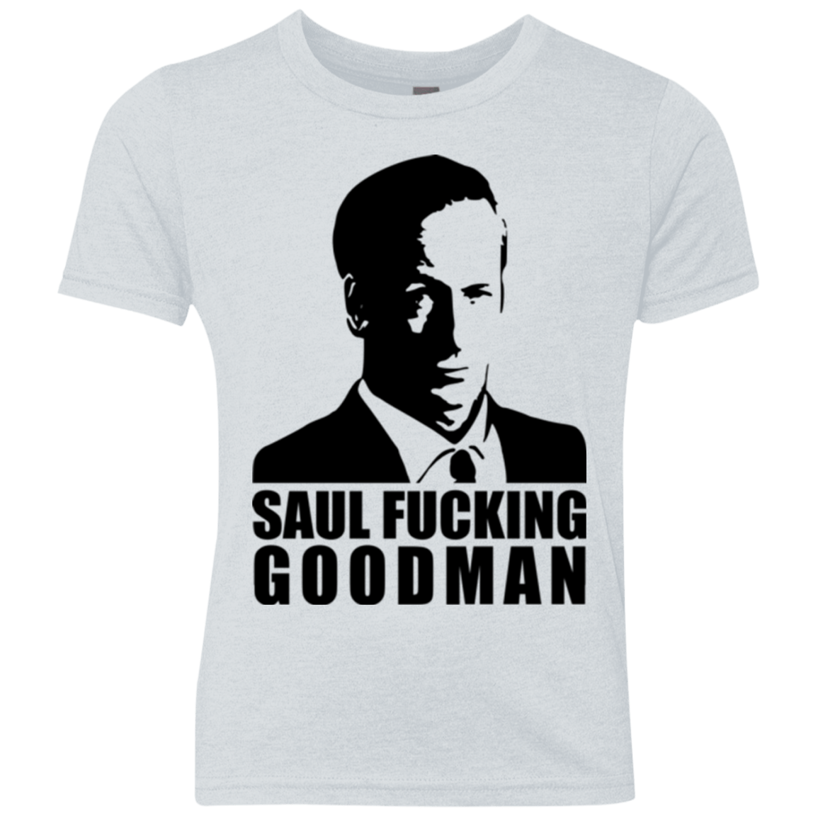 T-Shirts Heather White / YXS Saul fucking Goodman Youth Triblend T-Shirt