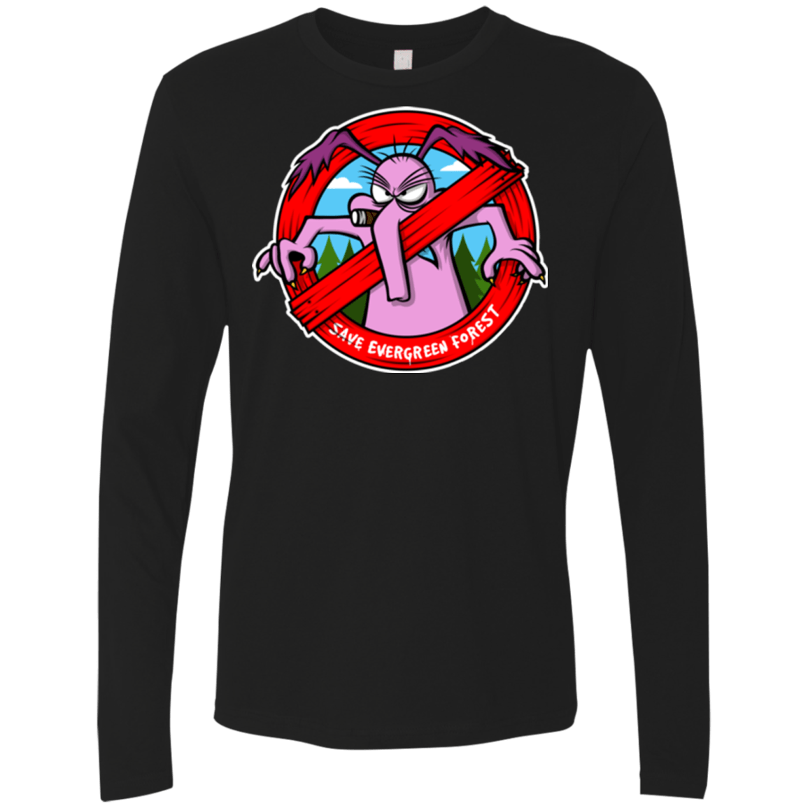 T-Shirts Black / Small Save The Forest Men's Premium Long Sleeve