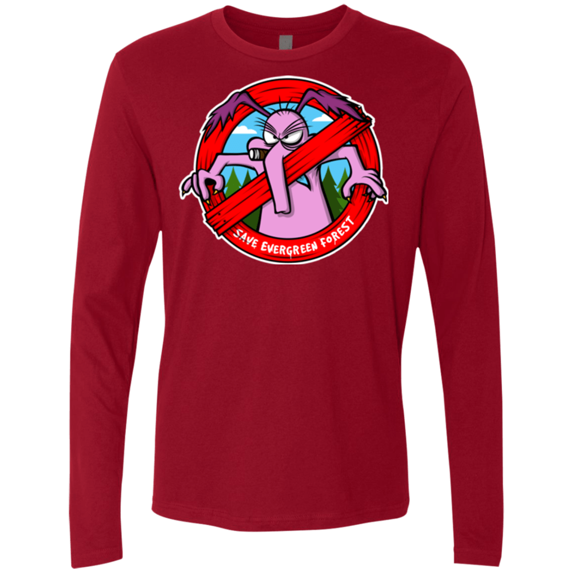 T-Shirts Cardinal / Small Save The Forest Men's Premium Long Sleeve