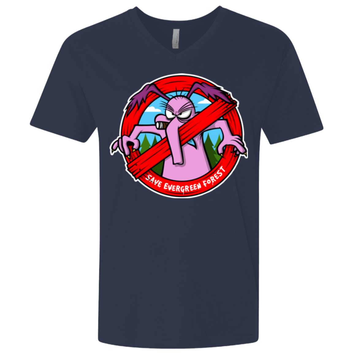 T-Shirts Midnight Navy / X-Small Save The Forest Men's Premium V-Neck