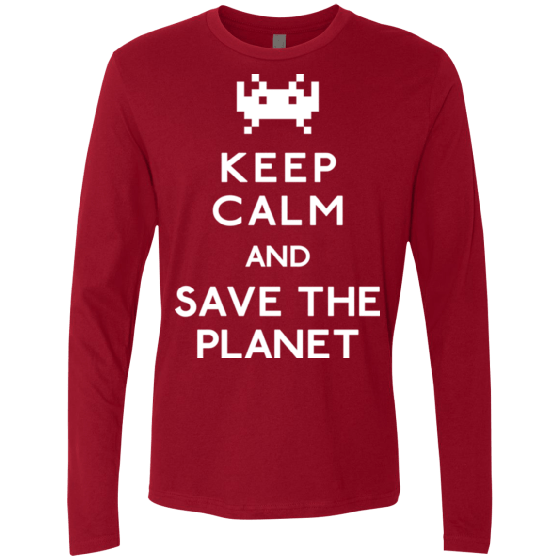 T-Shirts Cardinal / Small Save the planet Men's Premium Long Sleeve
