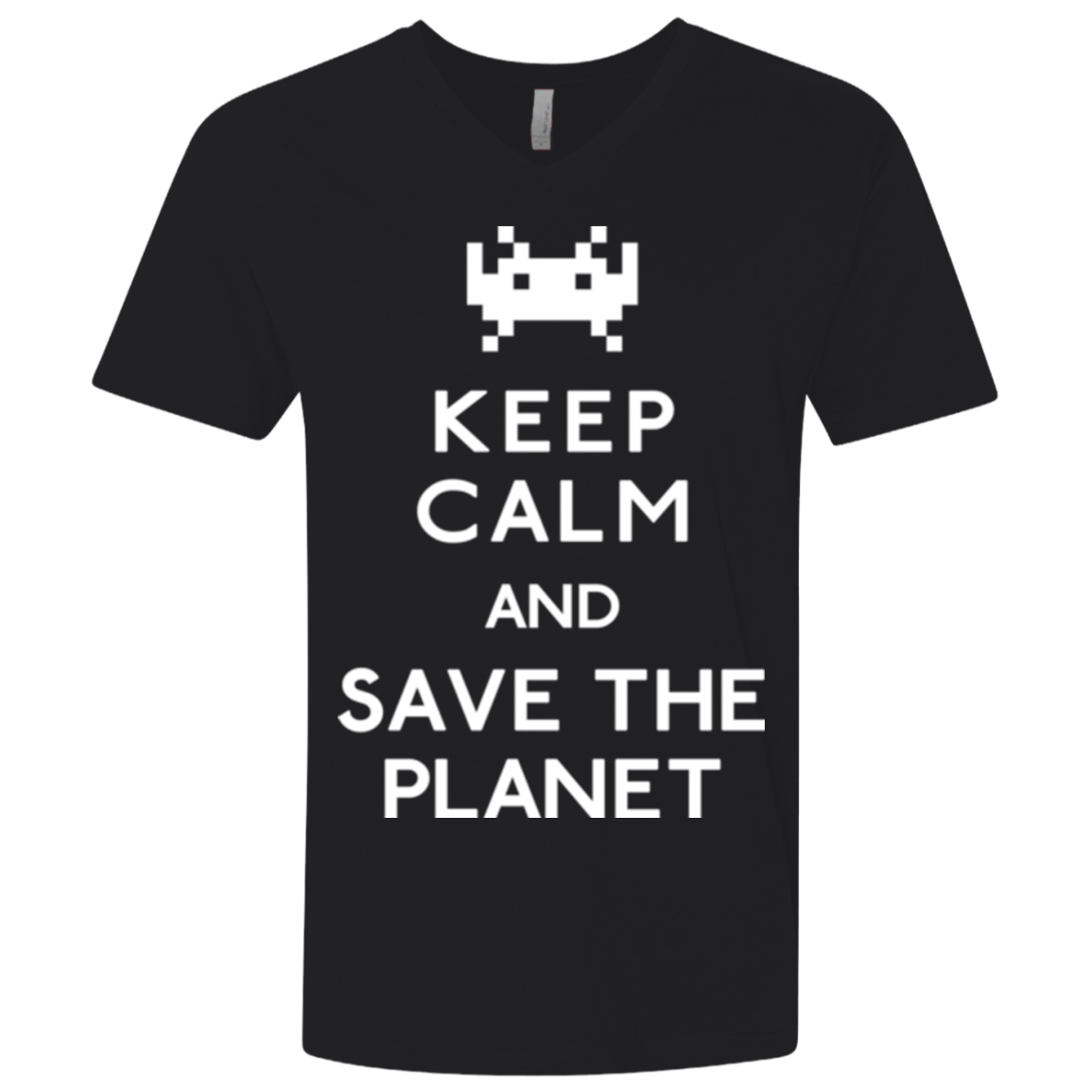 T-Shirts Black / X-Small Save the planet Men's Premium V-Neck