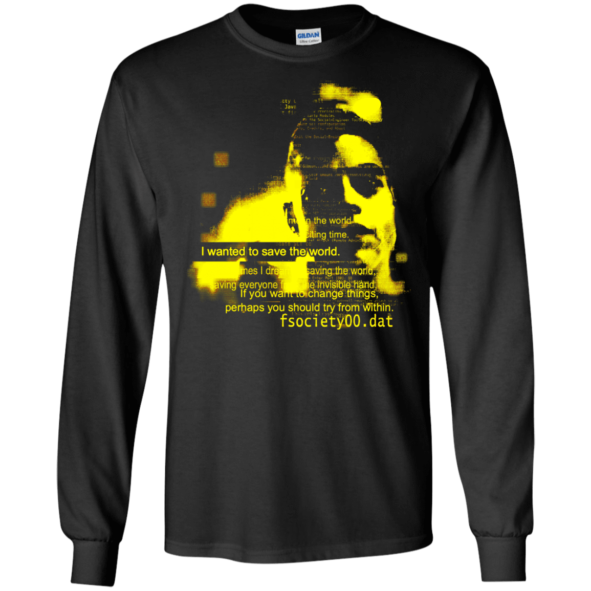 T-Shirts Black / S Save the World Men's Long Sleeve T-Shirt