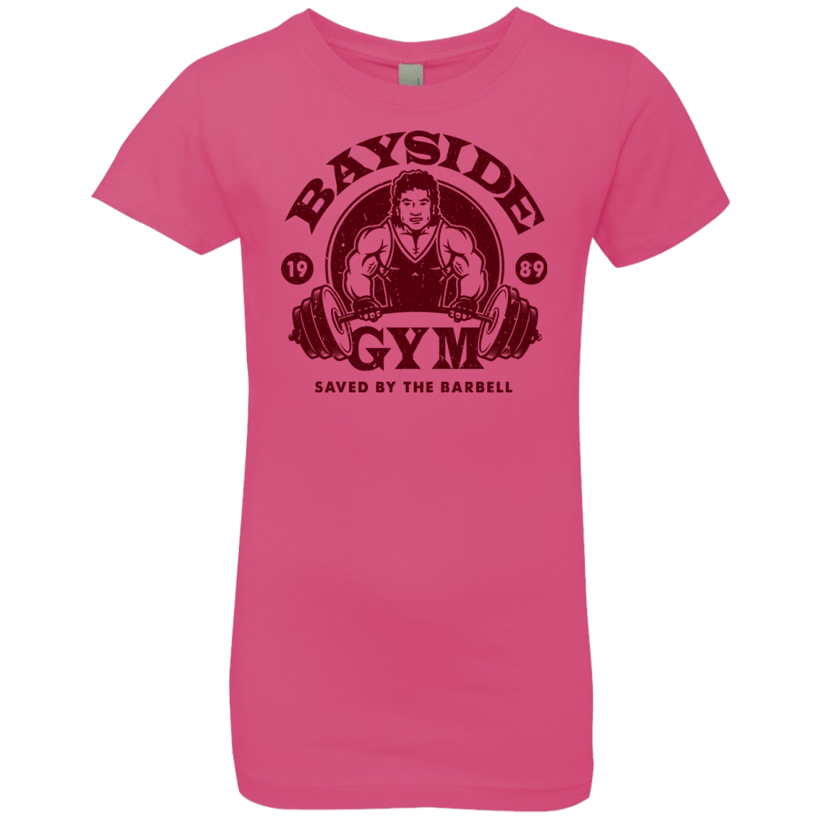 T-Shirts Hot Pink / YXS SAVED BY THE BARBELL Girls Premium T-Shirt