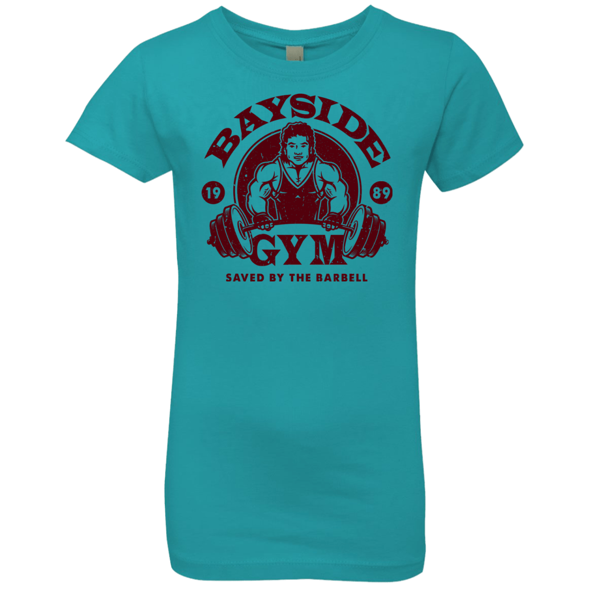 T-Shirts Tahiti Blue / YXS SAVED BY THE BARBELL Girls Premium T-Shirt