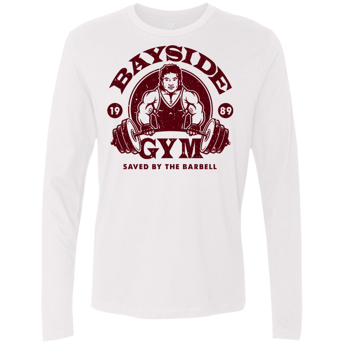 T-Shirts White / Small SAVED BY THE BARBELL Men's Premium Long Sleeve