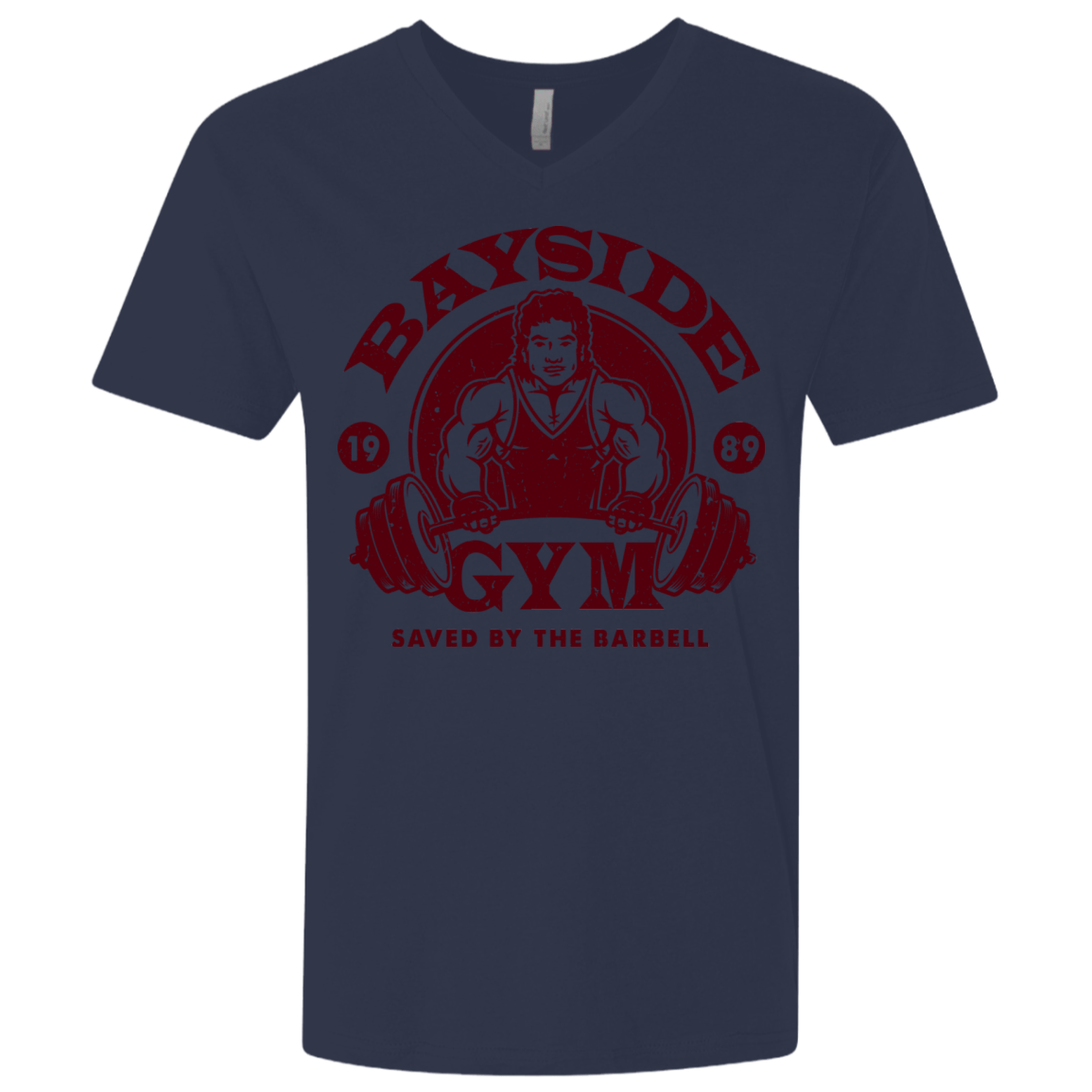 T-Shirts Midnight Navy / X-Small SAVED BY THE BARBELL Men's Premium V-Neck