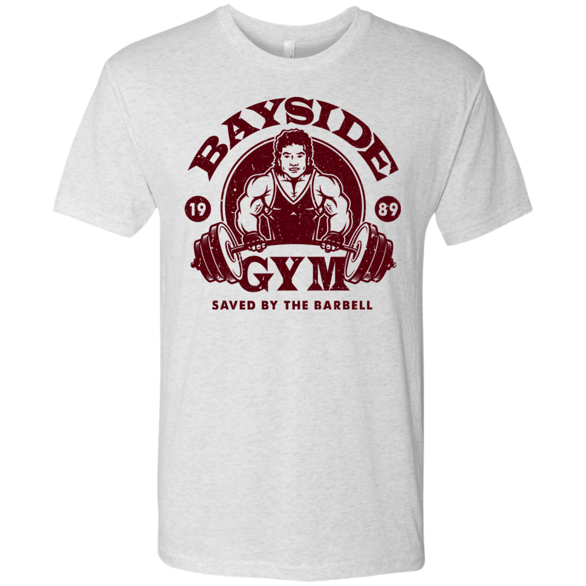 T-Shirts Heather White / Small SAVED BY THE BARBELL Men's Triblend T-Shirt