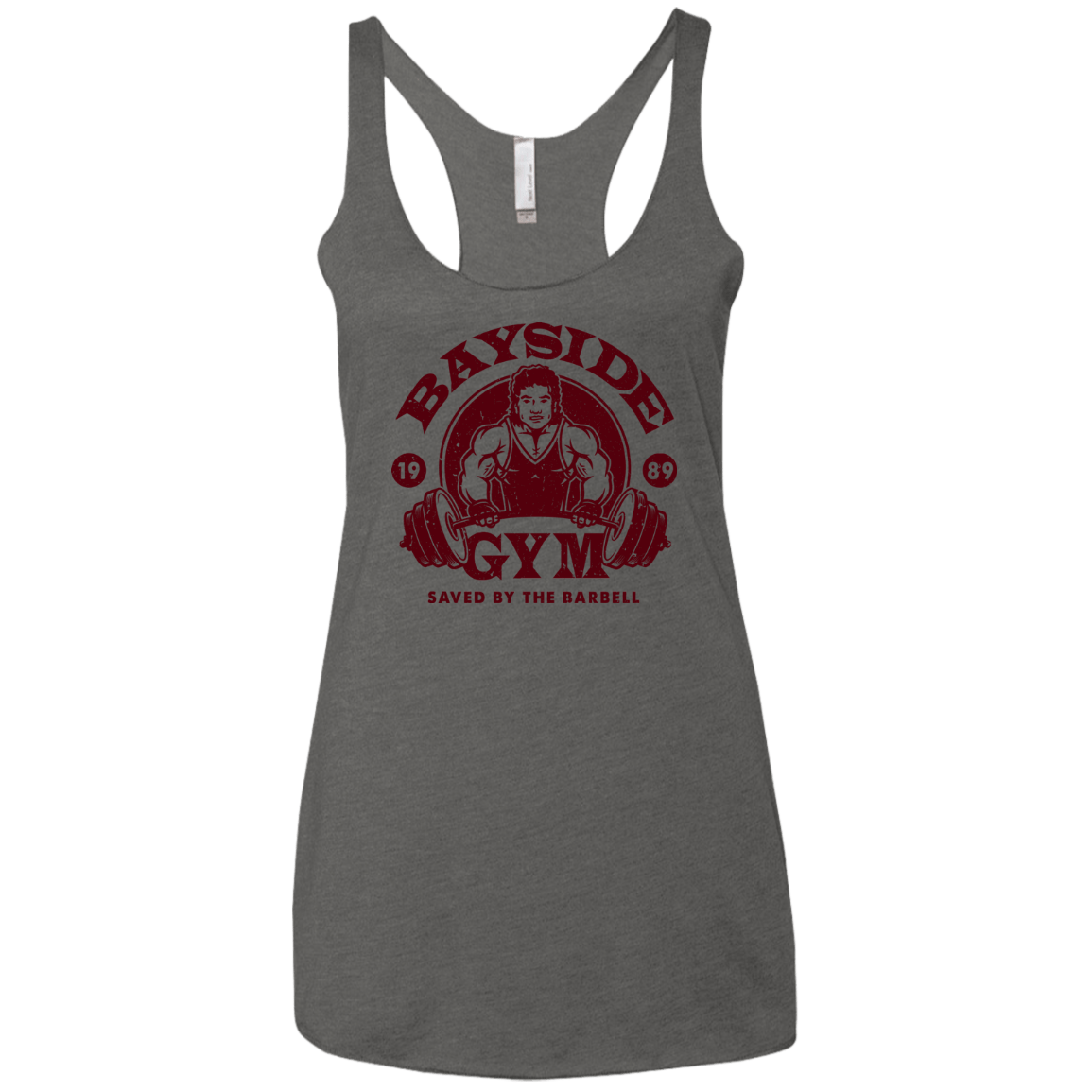 T-Shirts Premium Heather / X-Small SAVED BY THE BARBELL Women's Triblend Racerback Tank
