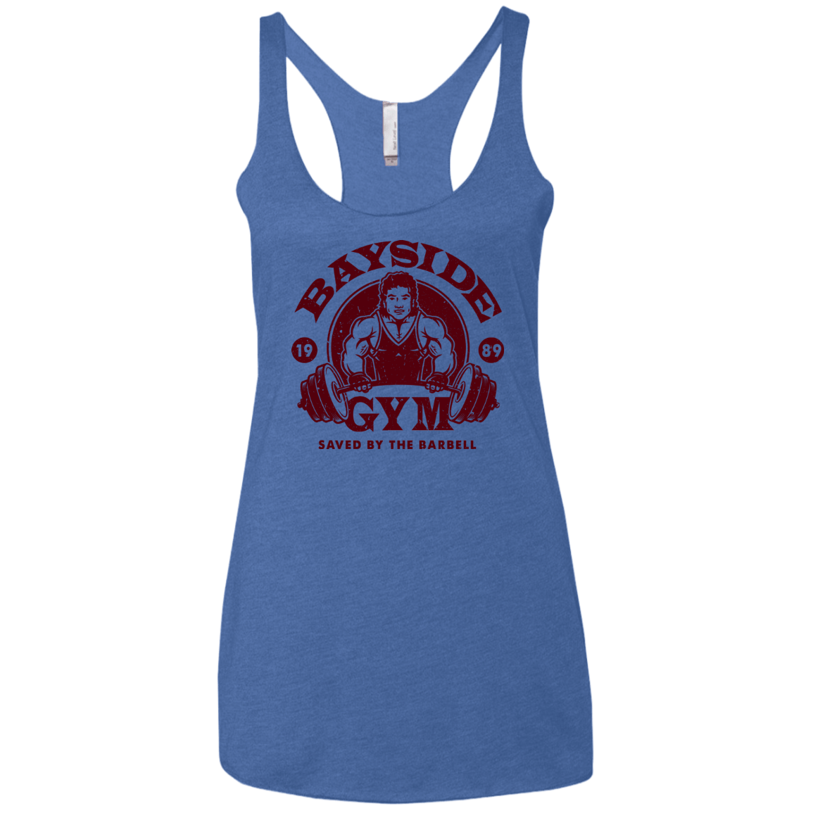 T-Shirts Vintage Royal / X-Small SAVED BY THE BARBELL Women's Triblend Racerback Tank
