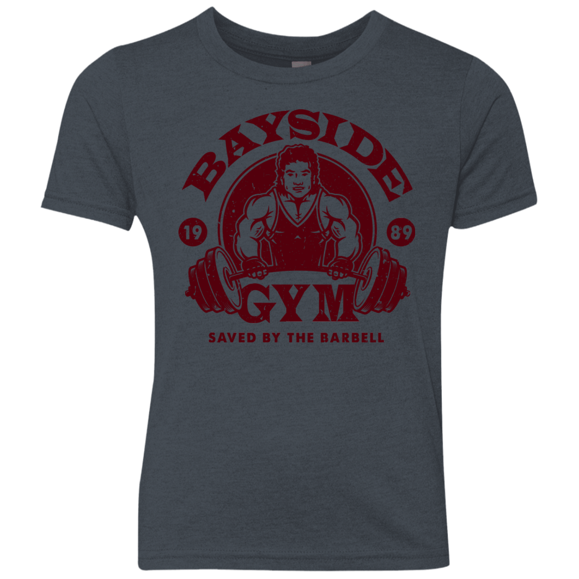 T-Shirts Vintage Navy / YXS SAVED BY THE BARBELL Youth Triblend T-Shirt