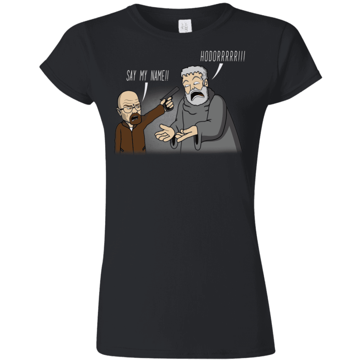 T-Shirts Black / S Say My Name!! Junior Slimmer-Fit T-Shirt