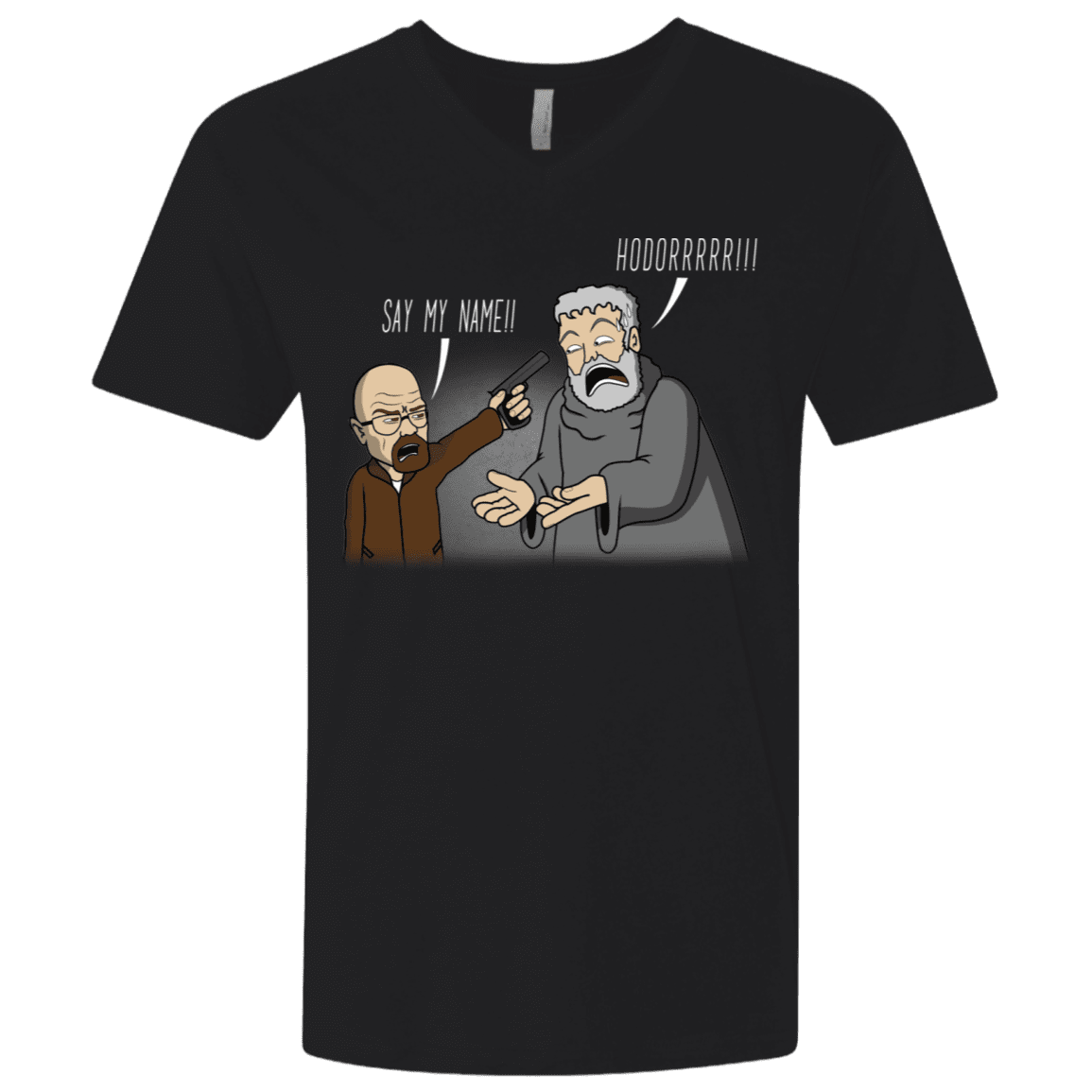 T-Shirts Black / X-Small Say My Name!! Men's Premium V-Neck