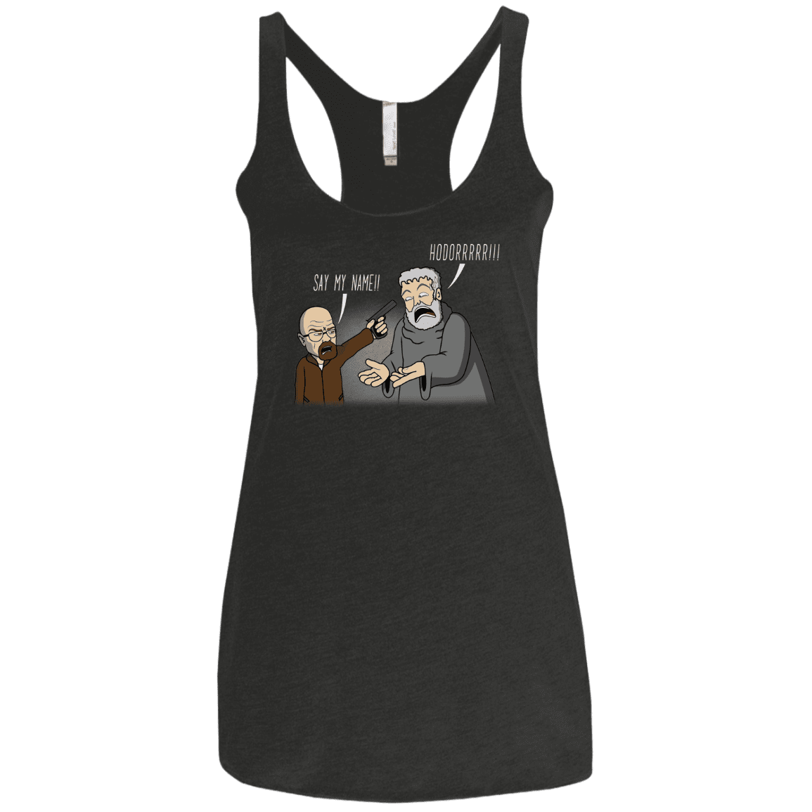 T-Shirts Vintage Black / X-Small Say My Name!! Women's Triblend Racerback Tank