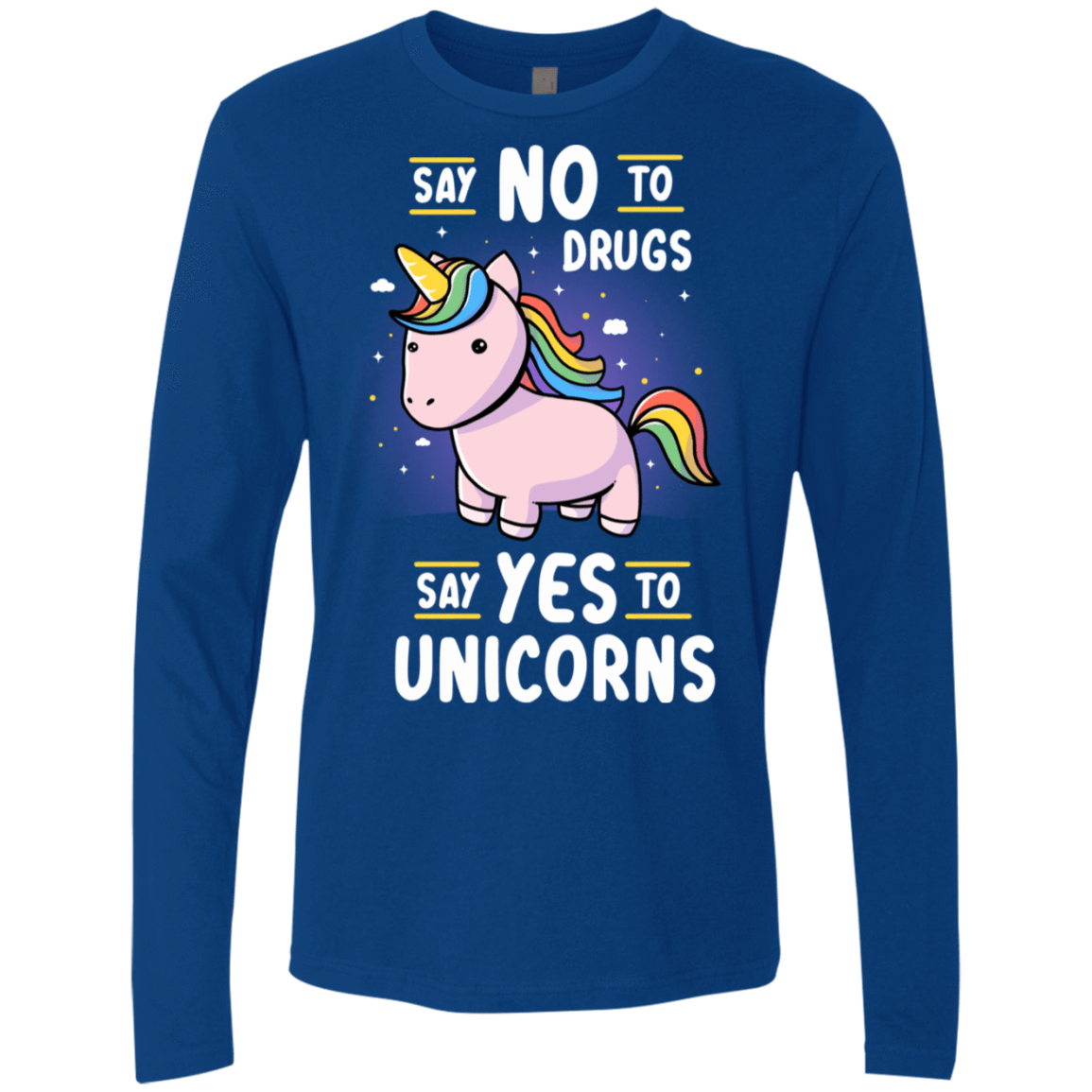 T-Shirts Royal / S Say No to Drugs Men's Premium Long Sleeve