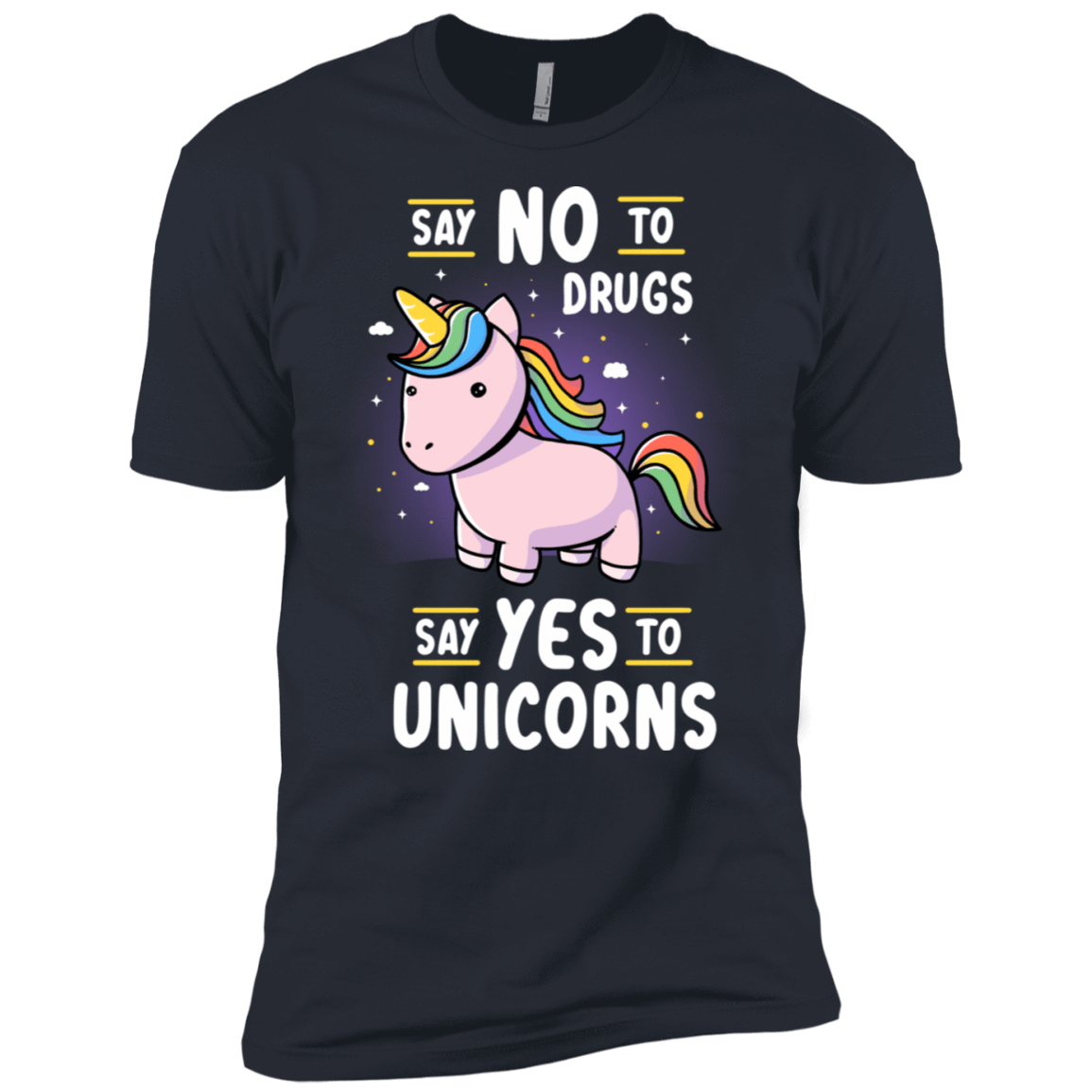 T-Shirts Indigo / X-Small Say No to Drugs Men's Premium T-Shirt