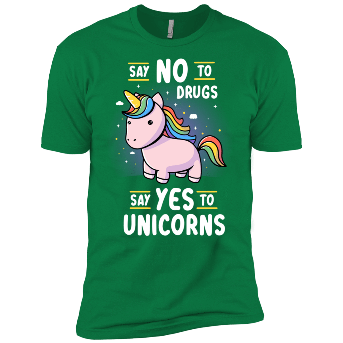 T-Shirts Kelly Green / X-Small Say No to Drugs Men's Premium T-Shirt