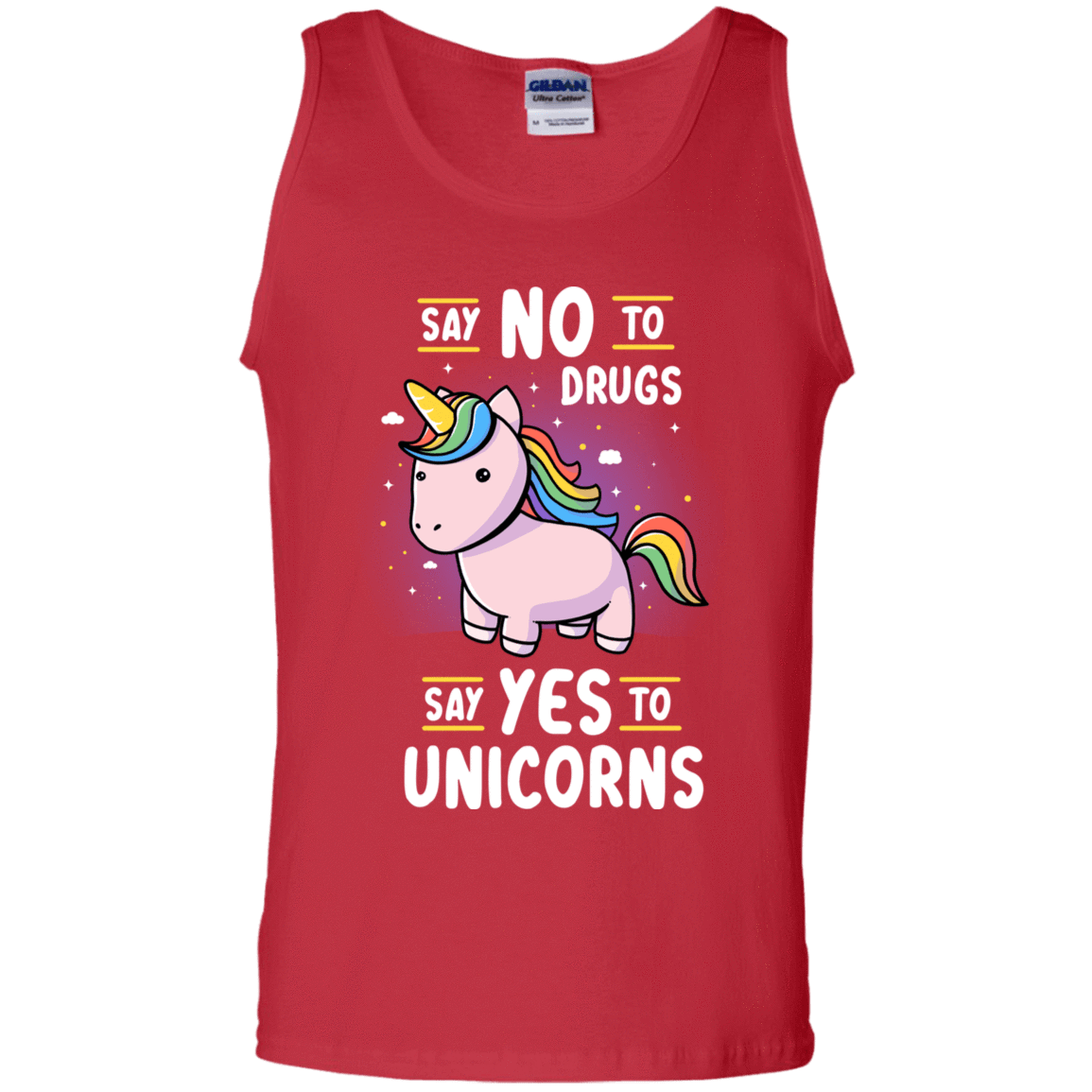 T-Shirts Red / S Say No to Drugs Men's Tank Top