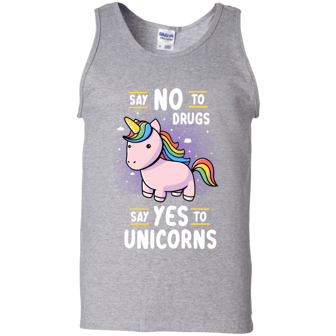 T-Shirts Sport Grey / S Say No to Drugs Men's Tank Top