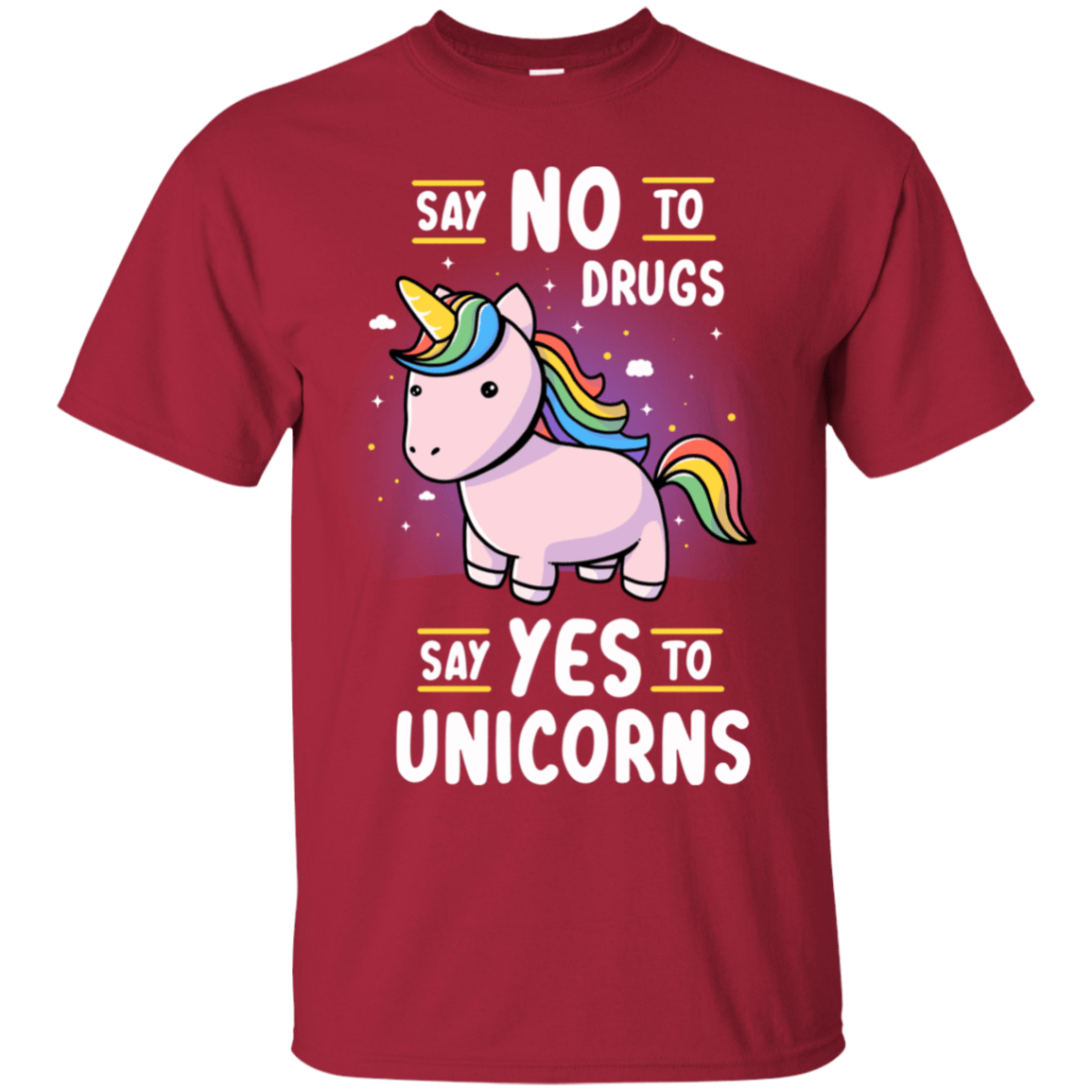 T-Shirts Cardinal / S Say No to Drugs T-Shirt