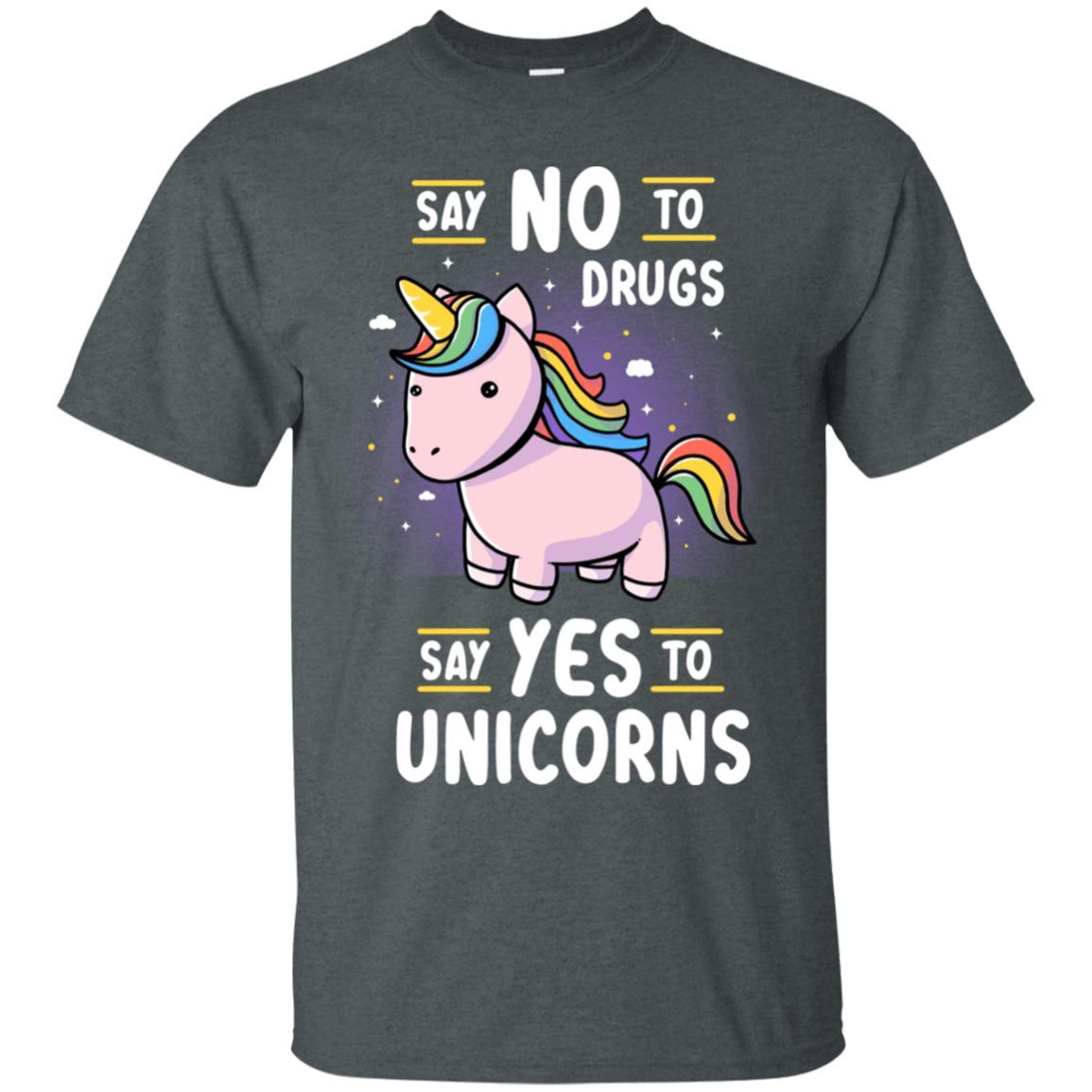 T-Shirts Dark Heather / S Say No to Drugs T-Shirt