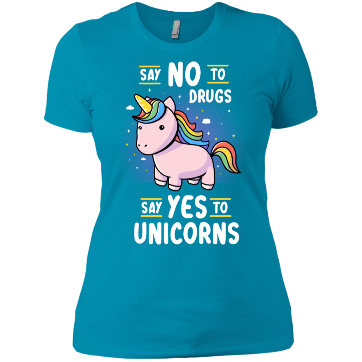 T-Shirts Turquoise / X-Small Say No to Drugs Women's Premium T-Shirt