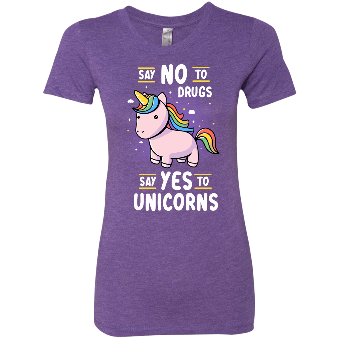 T-Shirts Purple Rush / S Say No to Drugs Women's Triblend T-Shirt