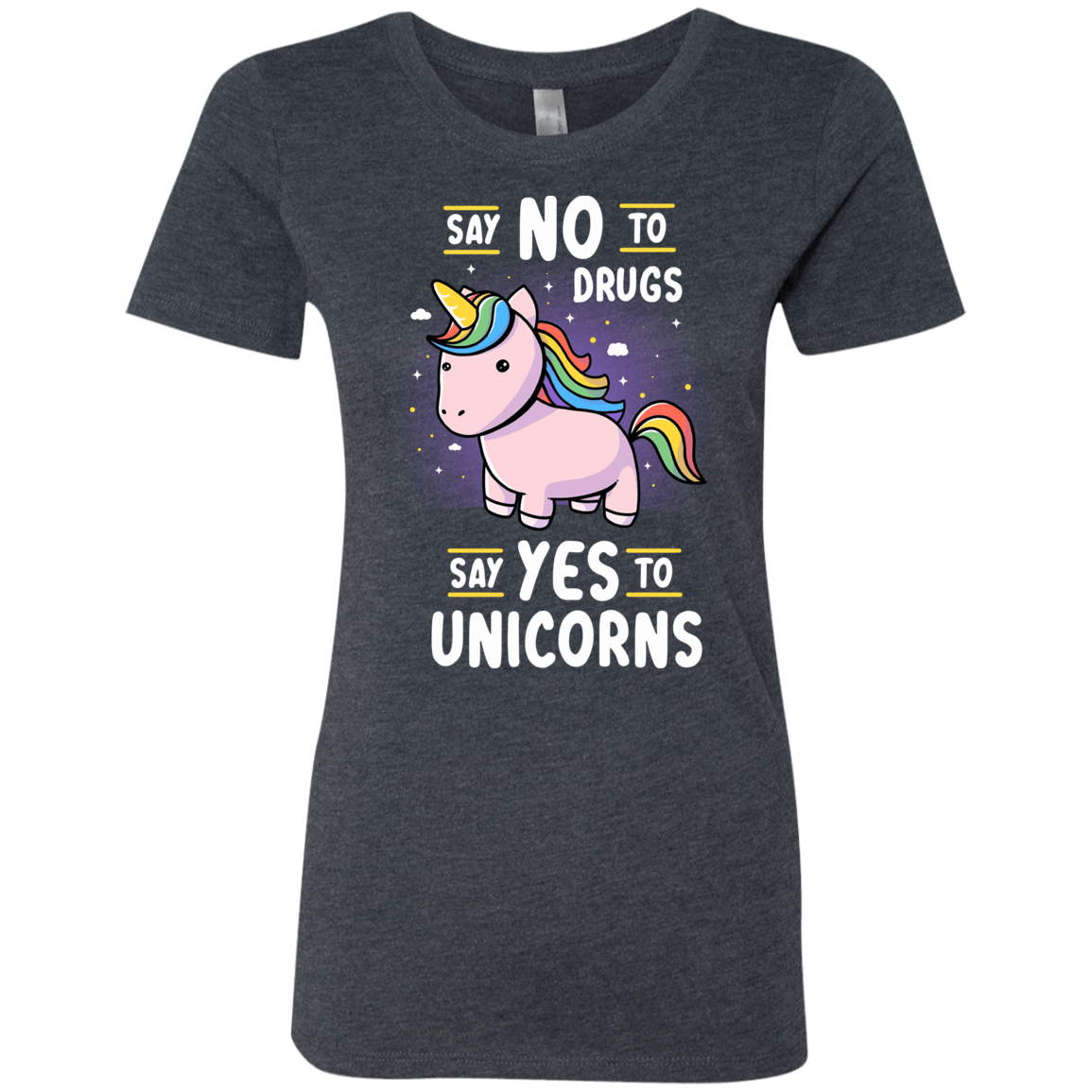 T-Shirts Vintage Navy / S Say No to Drugs Women's Triblend T-Shirt