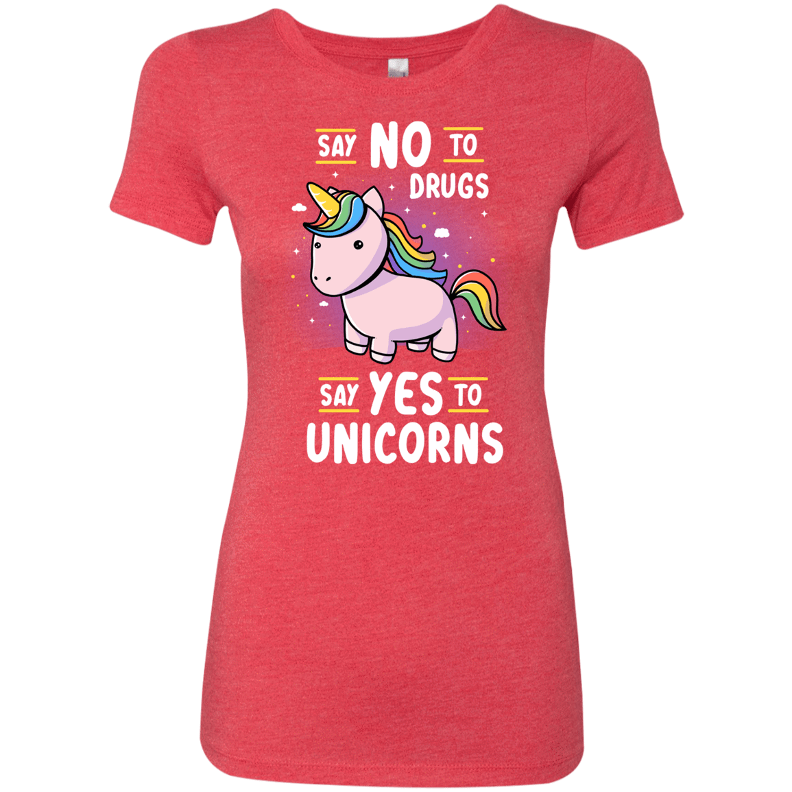T-Shirts Vintage Red / S Say No to Drugs Women's Triblend T-Shirt