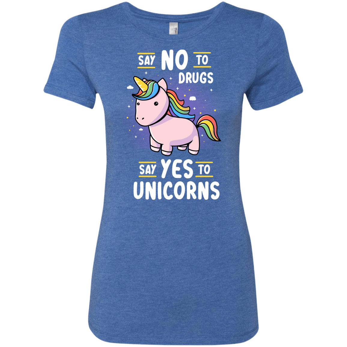 T-Shirts Vintage Royal / S Say No to Drugs Women's Triblend T-Shirt